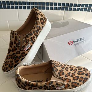 Superga 2306 Leopard Print Slip-On Sneakers